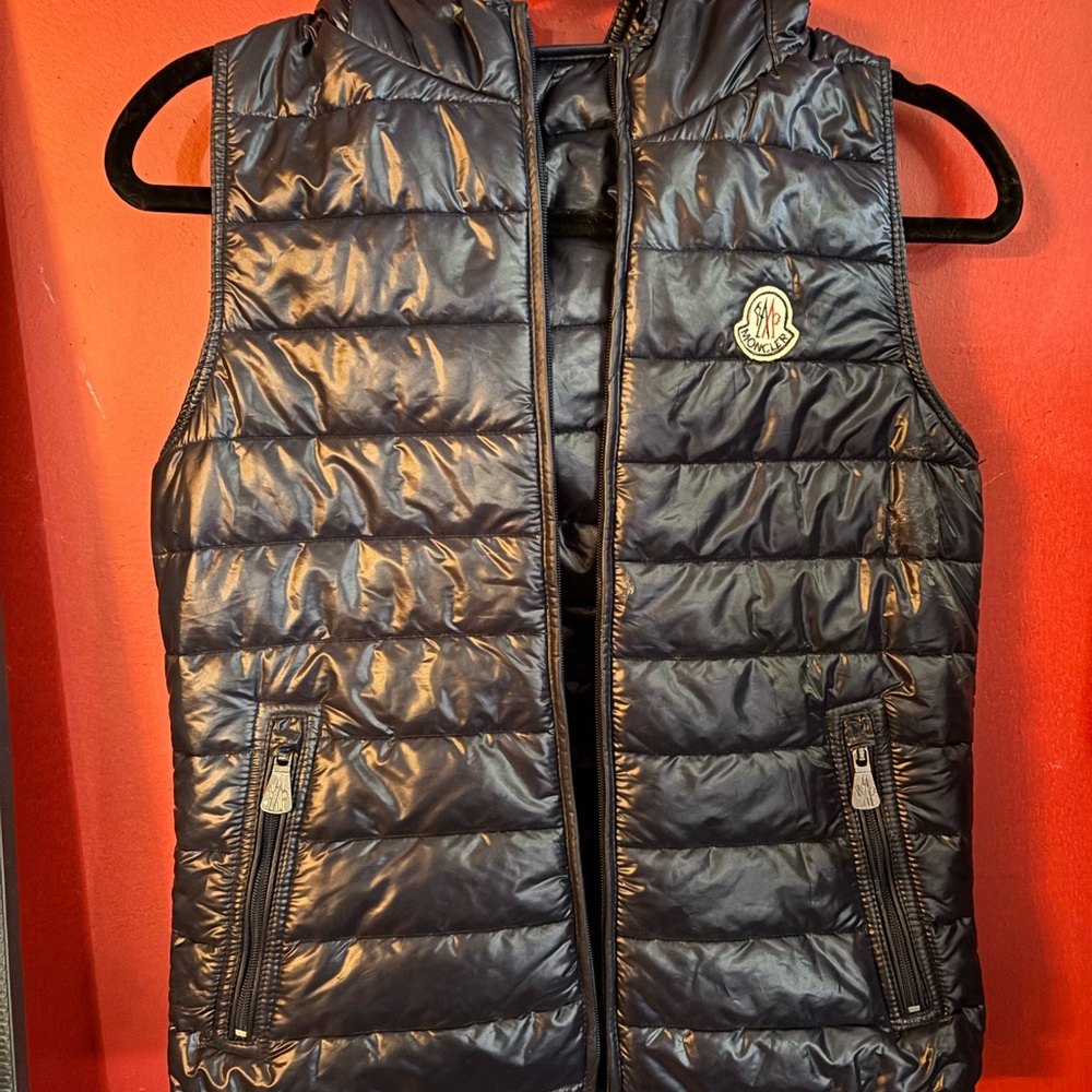 Moncler Black Puffer Vest